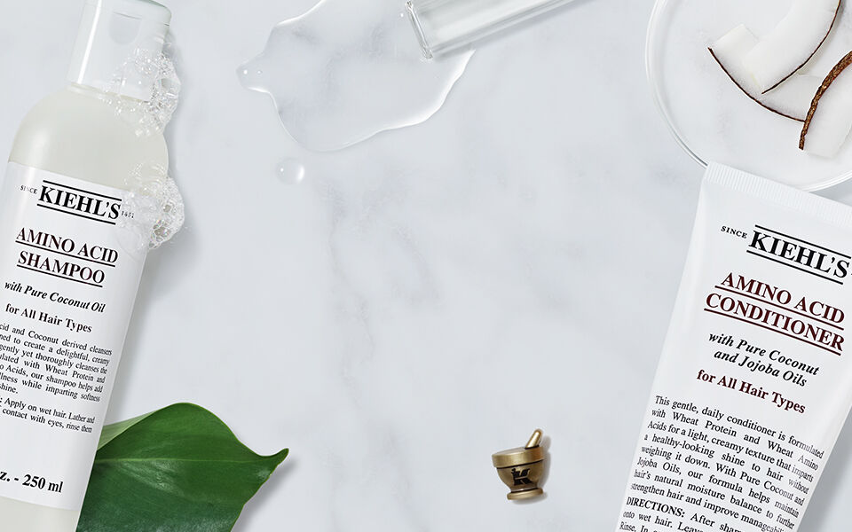 Banner de productos capilares con aminoacidos de Kiehl's 39