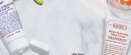 Banner de cremas y tratamientos para manos.