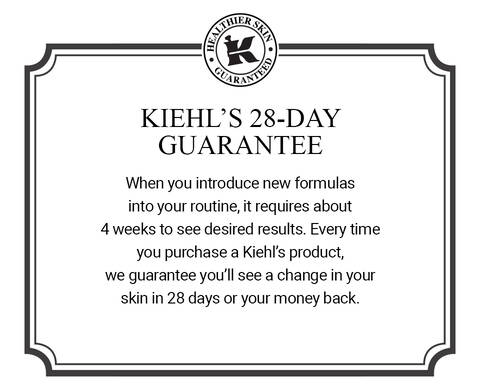 Kiehl's 28-day Guarantee