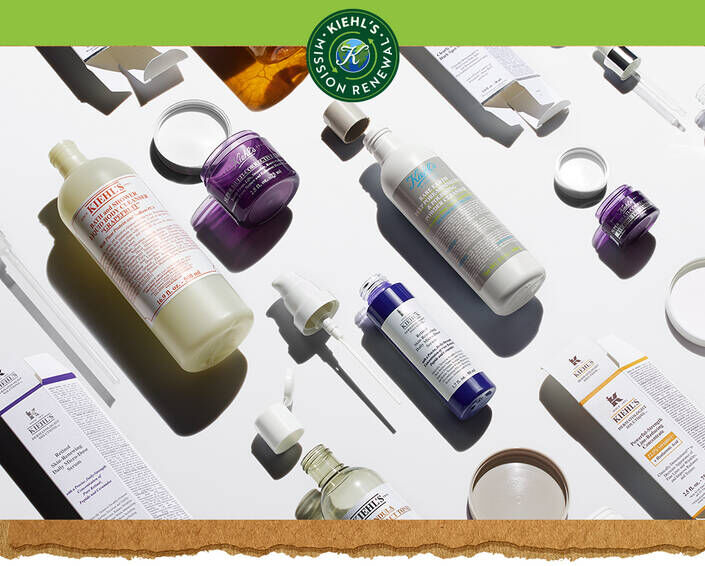 Banner de la mision de diseno sin residuos de Kiehl's 26